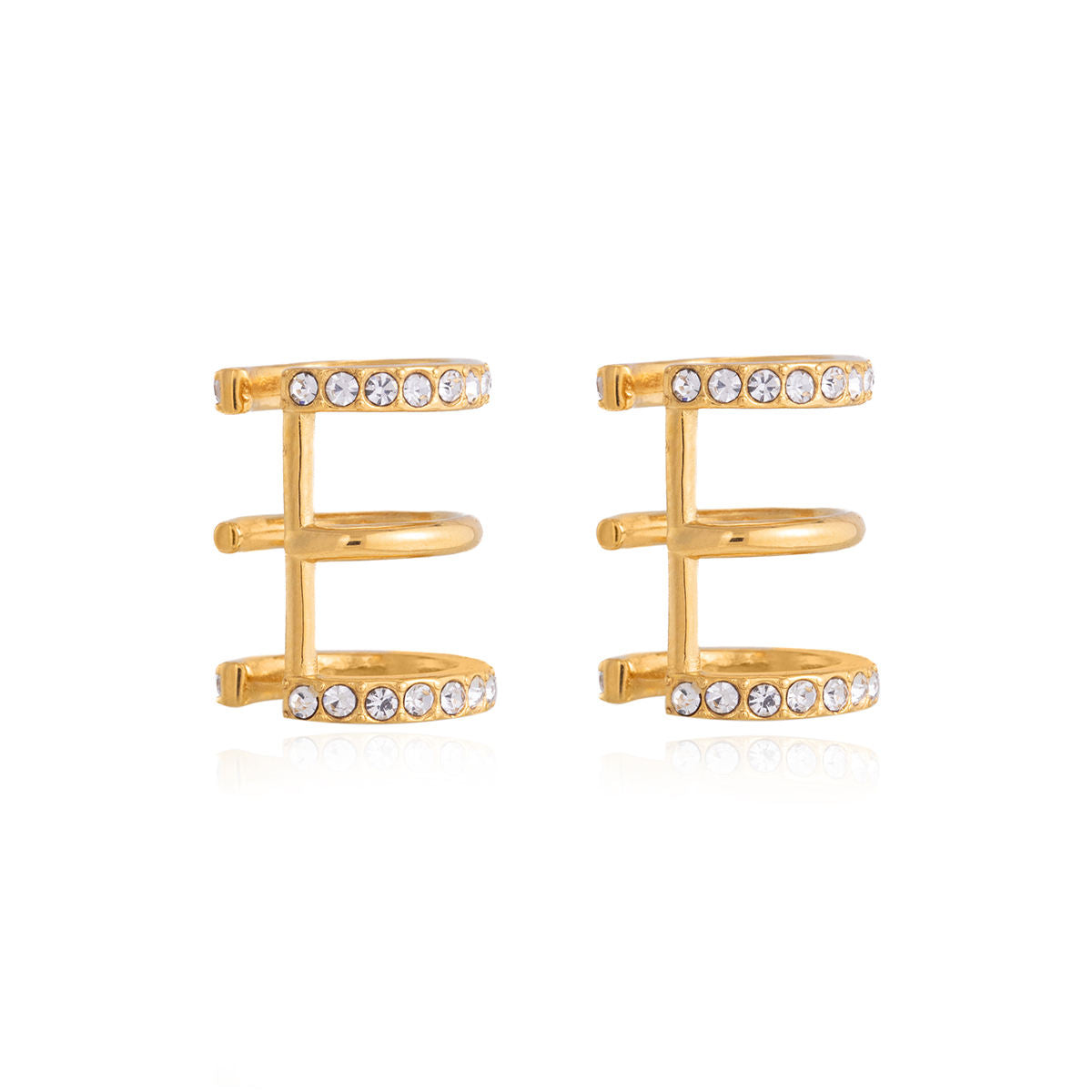 Ear Cuff Entrelac placcati oro 18k