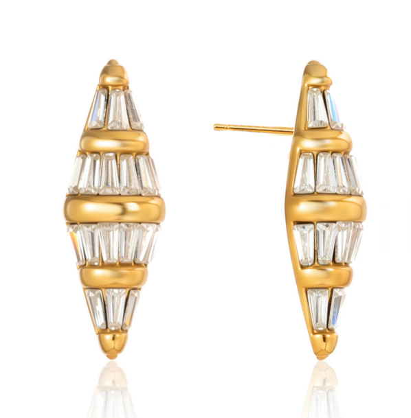 Orecchini Prisma placcati oro 18k