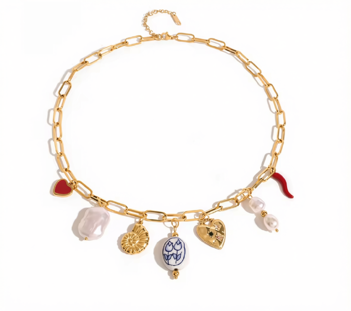 Collana Sea Love placcata oro 18k
