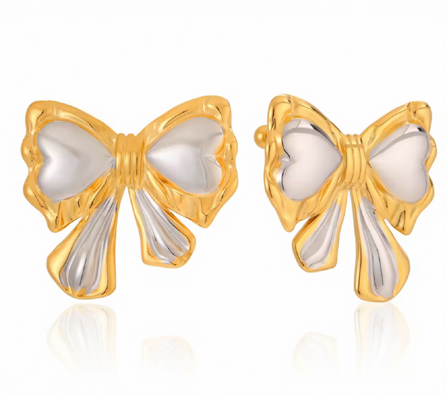 Orecchini Fiocco placcati oro 18k