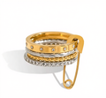 Anello Fusion placcato oro 18k