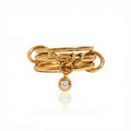 Anello Trix placcato oro 18k