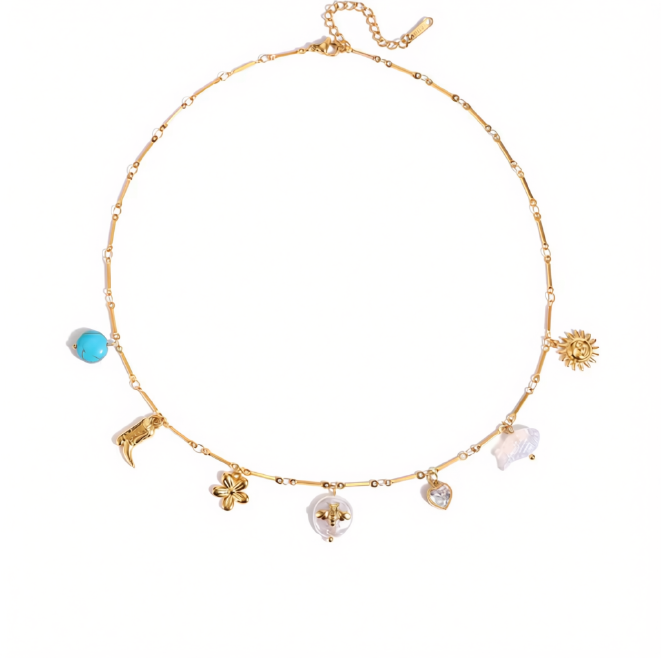 Collana Vibes placcata oro 18k