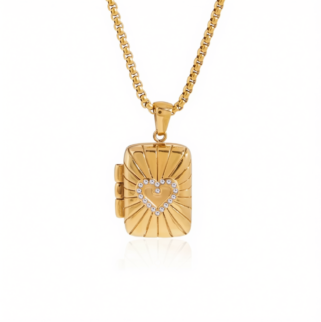 Collana Heart Shine placcata oro 18k