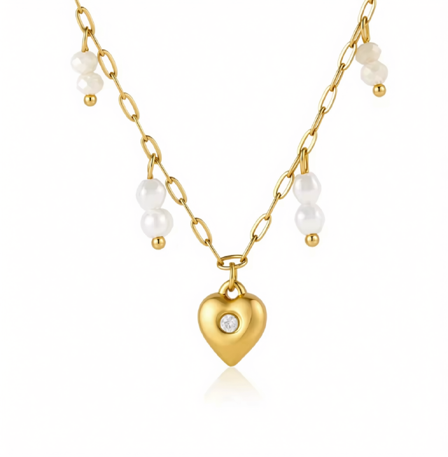 Collana Coeuré placcata oro 18k