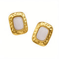 Orecchini Pearl Frame placcati oro 18k