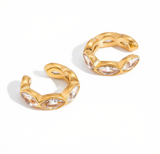 Ear Cuff Virel placcati oro 18k
