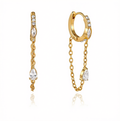 Orecchini Crystal placcati oro 18k